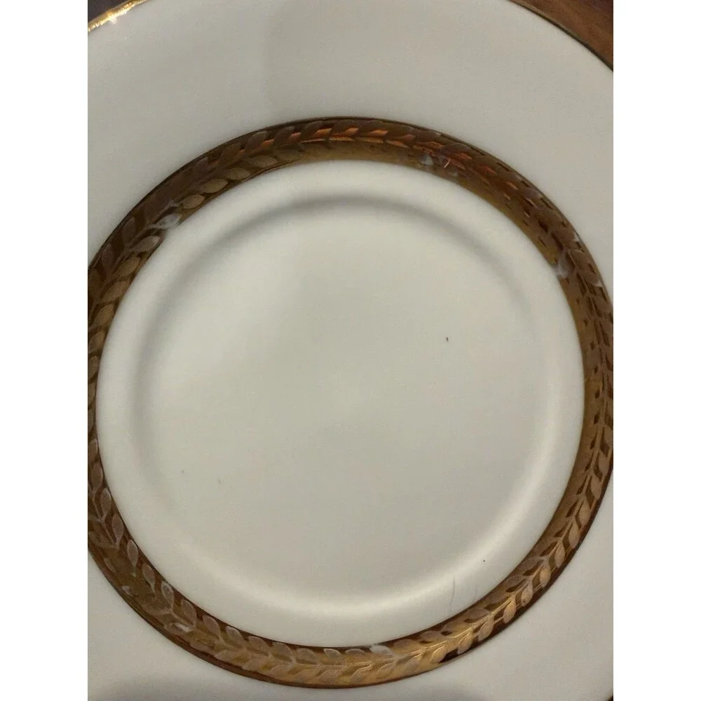 Retroneu Imperial Gold Collection Flat Cup & Saucer Set (2)